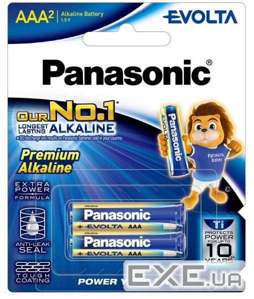 Батарейка Panasonic Evolta лужна AAA блістер, 2 шт. (LR03EG/2B)