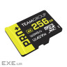 Карта пам"яті TEAM PRO+ MICRO SDXC 256GB UHS-I U3 A2 V30 (DDR200) RETAIL W/1Ad (TPPMSDX256GIA2V3003) TEAM PRO+ MICRO SDX