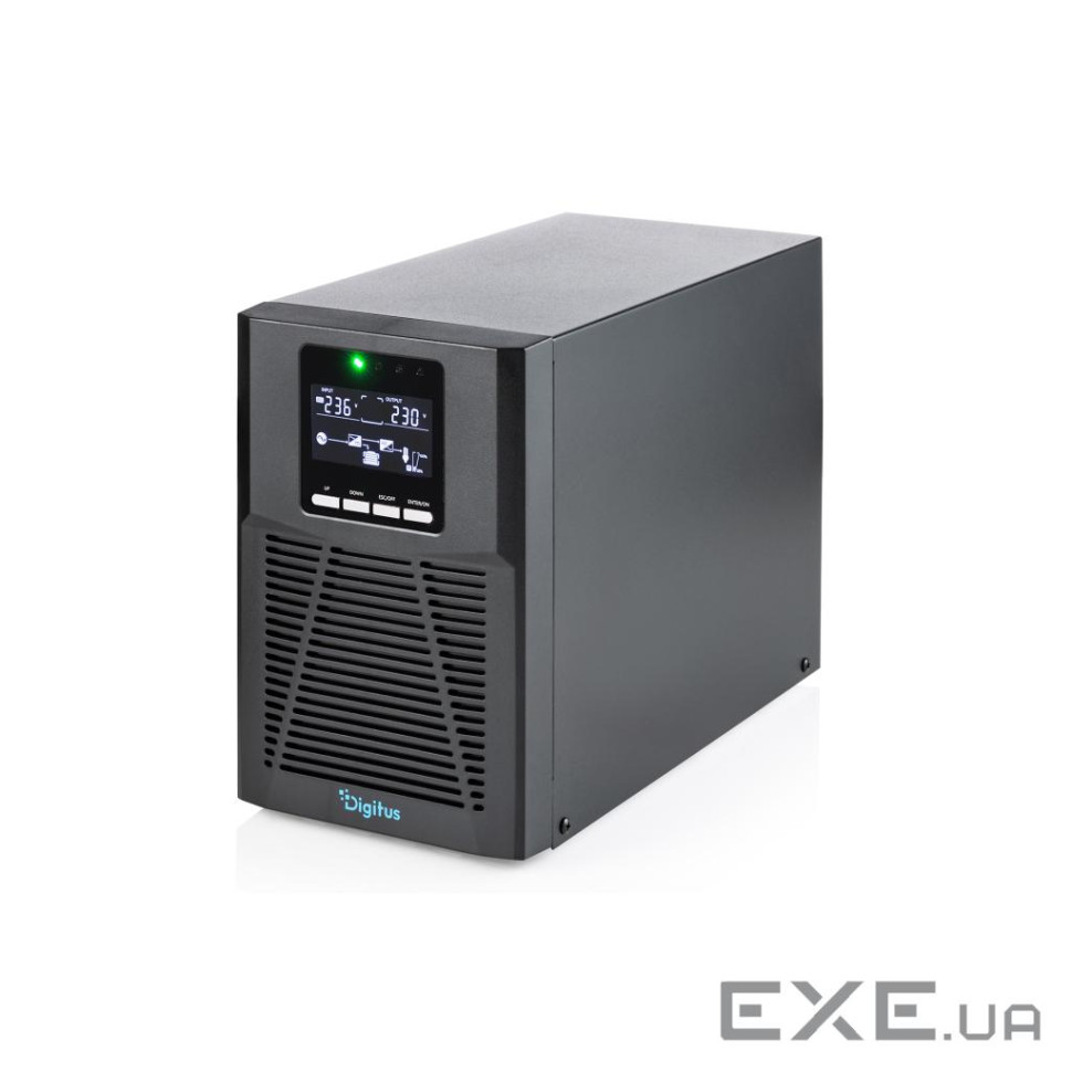 Джерело безперебійного живлення DIGITUS 1000VA/1000W, Tower, LCD, RJ45, RS232, USB, 8xC1 (DN-170130)