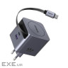 Зарядний пристрій Ugreen USB-C PD45W GaN + cable USB-C to USB-C retractable (65822)