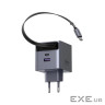 Зарядний пристрій Ugreen USB-C PD45W GaN + cable USB-C to USB-C retractable (65822)