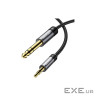 Кабель мультимедійний 3.5mm M to 6.5mm M 1.2m Essager (EYPMM-XL0G-P)