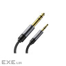 Кабель мультимедійний 3.5mm M to 6.5mm M 1.2m Essager (EYPMM-XL0G-P)
