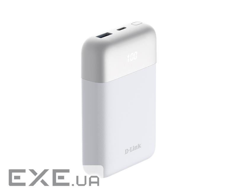Акумулятор портативний літій-іонний Power Bank D-Link 10000мА*год 18Вт 1xUSB-A, 1xUSB-C, б (DPP-101)
