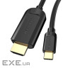 Кабель Vention Type-C to HDMI 4K 30Hz Cable 1.5M Black (CGUBG)