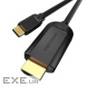Кабель Vention Type-C to HDMI 4K 30Hz Cable 1.5M Black (CGUBG)