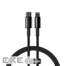 Кабель Baseus Tungsten Gold Fast Charging USB-USB-C, 1м Black (CATLWJ-01)