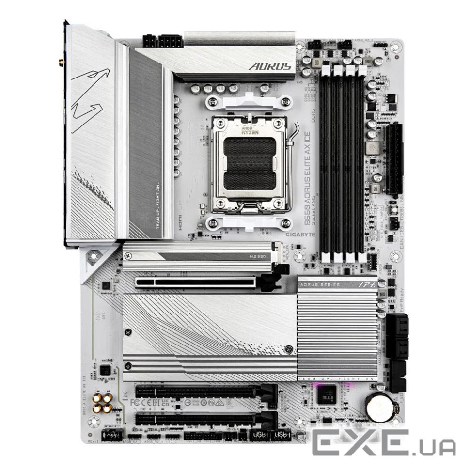 Материнська плата AORUS B650 Elite AX Ice (B650 AORUS ELITE AX ICE)