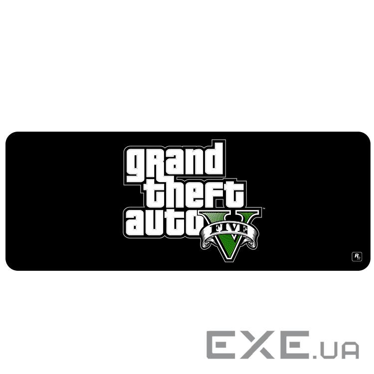 Коврик 300*800 тканинний GTA5 з боковою прошивкою, товщина 3 мм, Black, Пакет (GTA21)