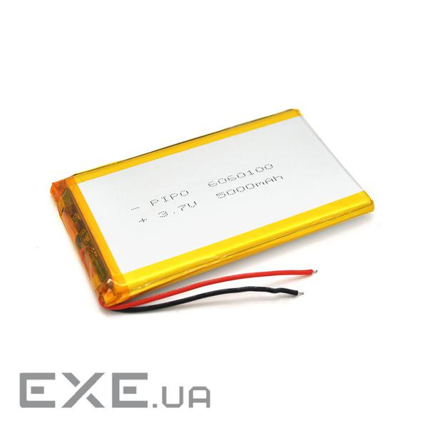 Літій-полімерний акумулятор 6*60*100mm (Li-ion 3.7В 5000мА&middot,год) (6060100) ) (6060100)