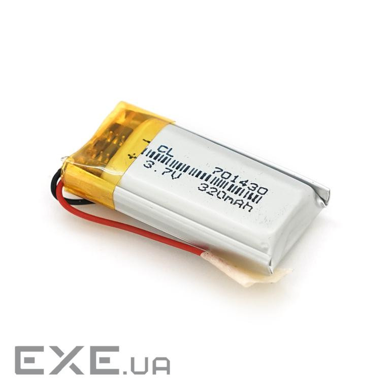 Літій-полімерний акумулятор 7*14*30mm (Li-ion 3.7В 320мА&middot,ч) (701430) ) (701430)