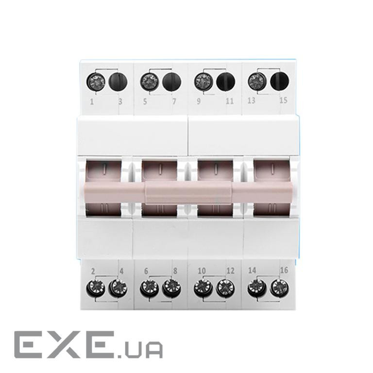 Автоматичний перемикач Voltronic SF219G-4P-63A із загальним виходом, 2-положення, прозора кришка