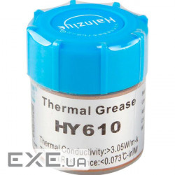 Паста термопровідна HY-610 15g, банку, Gold, >3,05W/m-K, <0.073C-in2/W, -30~280, В (HY-610 15г )