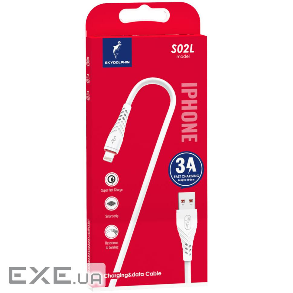 Кабель SkyDolphin S02L USB - Lightning (M/M), 1 м , White (SDUSB-000586)