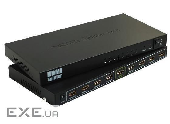 HDMI спліттер 1→8 VOLTRONIC YT-S-HDMI1=>8-3D