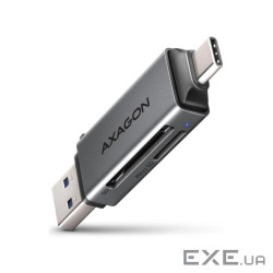 Кардрідер AXAGON CRE-DAC SuperSpeed USB-C + USB-A card reader