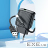 Зарядний пристрій HOCO CS21A Rich USB QC3.0 + cable USB to USB-C Black (6942007609906)