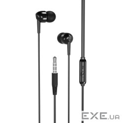 Гарнитура XO EP37 In-ear Earphone Black (6920680877881)