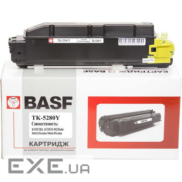 Тонер-картридж BASF Kyoсera TK-5280Y , 1T02TWANL0 (KT-TK5280Y) (BASF-KT-TK5280Y)