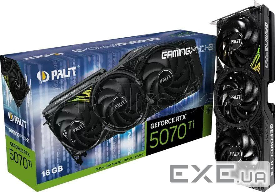 Відеокарта PALIT GeForce RTX 5070 Ti GamingPro-S (NE7507T019T2-GB2031U)