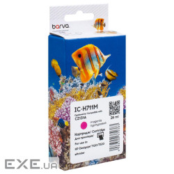 Картридж Barva HP 711 (CZ131A/CZ135A) 26 мл, Magenta (IC-H711M)