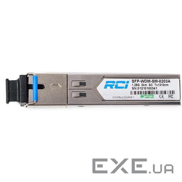 Модуль SFP 1G, 20km, SC, Tx 1310nm RCI (SFP-WDM-SM-0220AD)