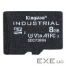 Карта пам'яті KINGSTON microSDHC Industrial 8GB UHS-I U3 V30 A1 Class 10 (SDCIT2/8GBSP)