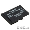 Карта пам'яті KINGSTON microSDHC Industrial 8GB UHS-I U3 V30 A1 Class 10 (SDCIT2/8GBSP)