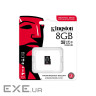 Карта пам'яті KINGSTON microSDHC Industrial 8GB UHS-I U3 V30 A1 Class 10 (SDCIT2/8GBSP)