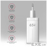 Зарядний пристрій AXAGON 1xUSB + 2xUSB-C 65W QC4+ PD3.0 PPS white (ACU-DPQ65W)