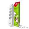 Мережевий фільтр живлення EUROELECTRIC Х4 10А 2м USB, Type-C, White (EE-104USB/C-2M)