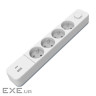 Мережевий фільтр живлення EUROELECTRIC Х4 10А 2м USB, Type-C, White (EE-104USB/C-2M)