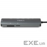 Концентратор Vinga USB-C 3.1 to HDMI+RJ45_1Gbps+3xUSB3.0+SD/TF+PD100W (VHYC8)