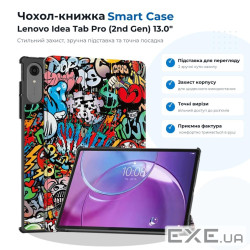 Чохол до планшета BeCover Smart Case Lenovo Idea Tab Pro (2nd Gen) TB390FU 13.0" Graffiti (715809)