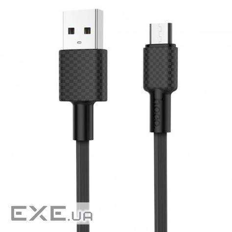 Кабель Hoco X29 Superior style, Micro-USB, 2A, Black, довжина 1м , BOX (C-HX29M-B)