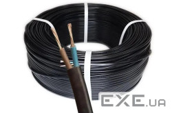 Кабель ШВВП 2х0,75 Чорний бухта 100 метрів ціна за бухту (YT33748) (YT33748)