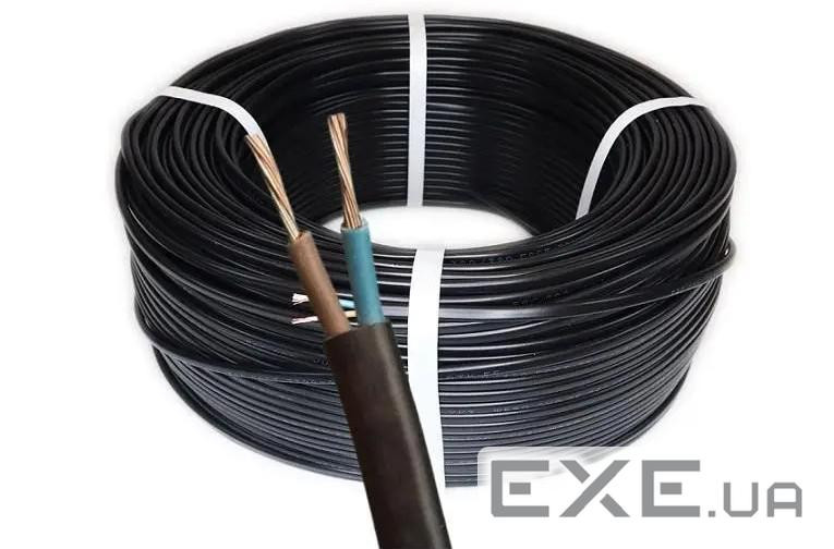 Кабель ШВВП 2х0,75 Чорний бухта 100 метрів ціна за бухту (YT33748) (YT33748)