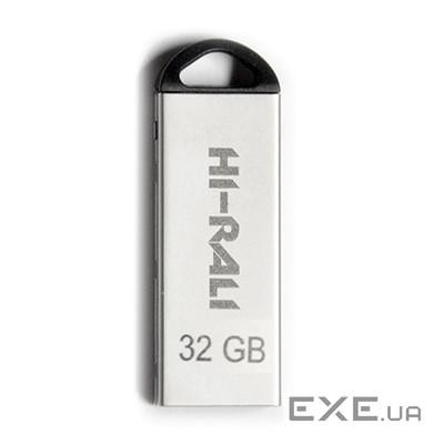 Флешка Hi-Rali 32 GB Fit Series USB 2.0 Silver (HI-32GBFITSL)