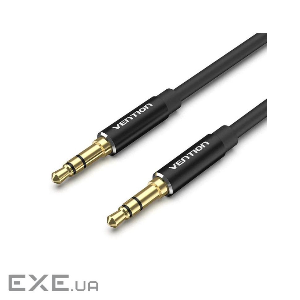 Кабель мультимедійний 3.5mm M to 3.5mm M 1.5m black Vention (BAXBG)