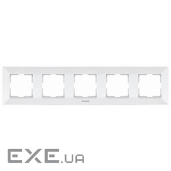 Рамка Panasonic Arkedia Slim п&apos,ятимісна, горизонтальна, біла (WNTF08052WH-UA) (WNTF08052WH-UA)