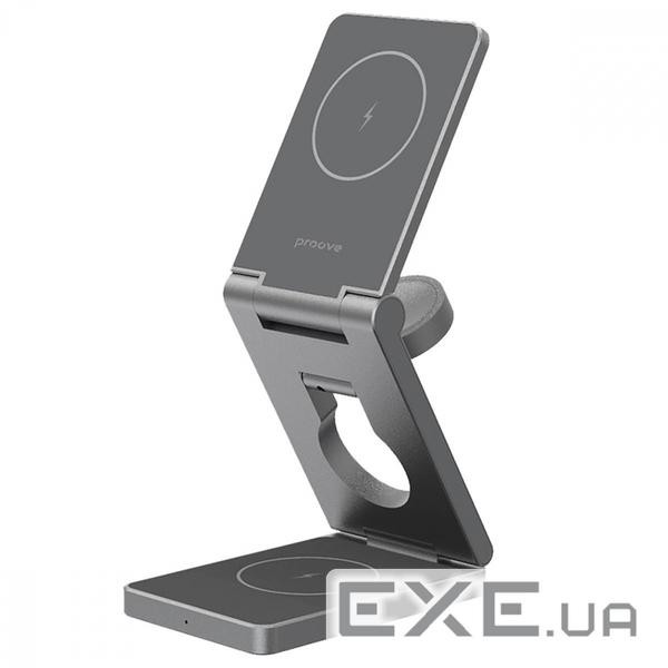 Бездротове ЗУ Proove Titan Volt 3 in 1 gray (WSTV15000003)