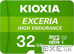 Карта пам'яті Kioxia microSD-Card Exceria High Endurance 32GB (LMHE1G032GG2)