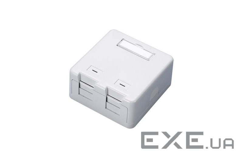 Розетка зовнішнього монтажу під модульний роз'єм OK-net 2 порт (OK-MI110)