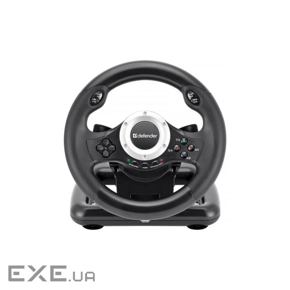 Ігрове кермо Defender Turbo Pro for PC/PS3/PS4/Xbox, 10кн., USB (64291)