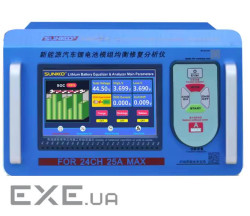 Балансир пасивний Sunkko D2524 Lifepo4 24S, Li-ion 2-24S, 25A, індикатор LCD, аналізатор з функцією