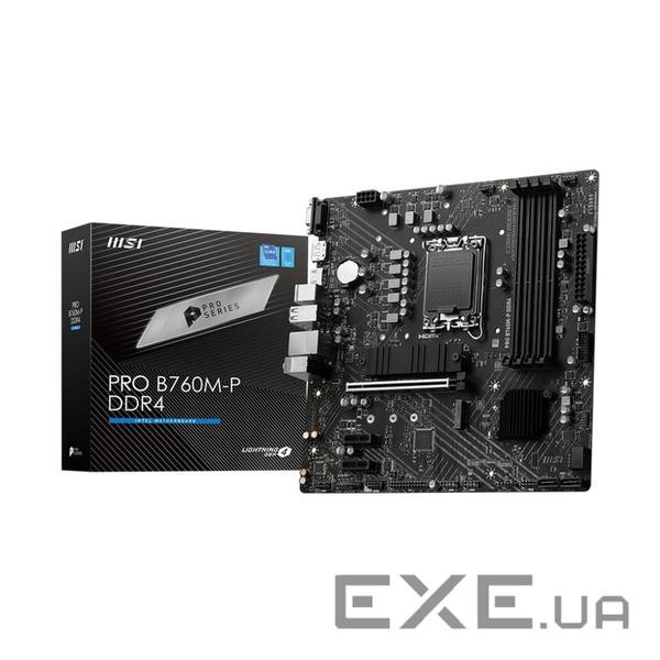 Материнська плата MSI PRO B760M-P DDR4