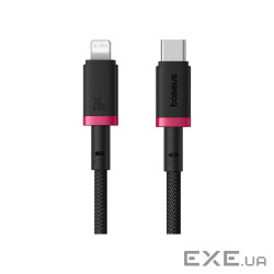 Дата кабель USB-C to Lightning 2.0m 20W red+black Baseus (P10377800U01-03)