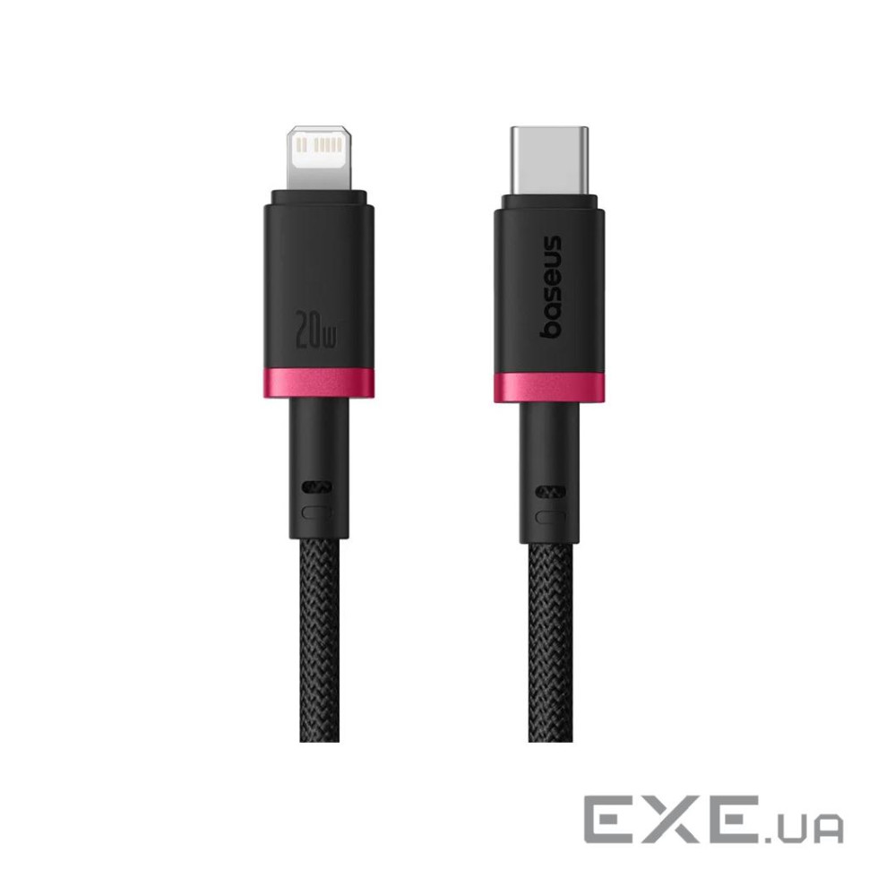 Дата кабель USB-C to Lightning 2.0m 20W red+black Baseus (P10377800U01-03)