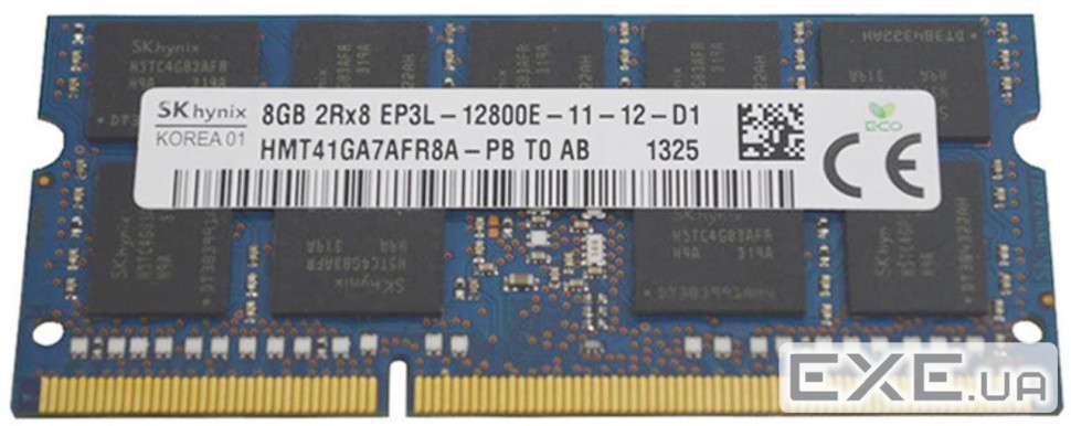 Модуль пам'яті HYNIX SO-DIMM DDR3L 1600MHz 8GB (HMT41GA7AFR8A-PB)