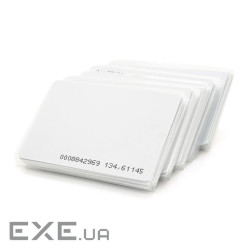 Безконтактна картка ID Em-Marine 125 КГц (TK4100), товщина 1.6 мм. Колір білий. З прорізом (YT33349) (YT33349)